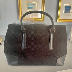 Genuine Coach Carry Bag with hang tag-excellent preowned condition.  Very clean.